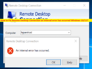 Error internal occurred windows desktop has remote rdp fix direct access machine connect becomethesolution